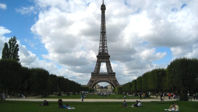 Eiffel tower in paris, france