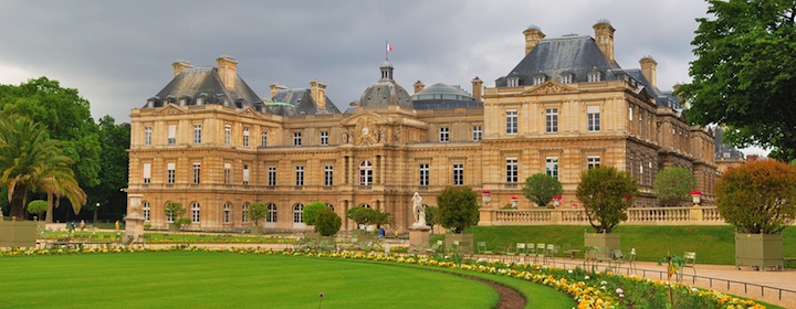 A historic chateau in the countryside of France