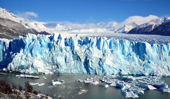 A glacier in Argentina's Patagonia