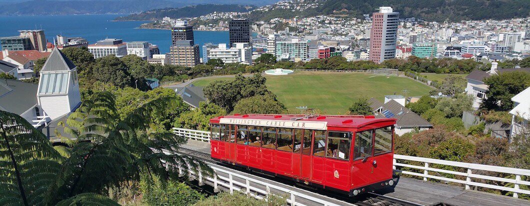 The tram in Wellington, NZ