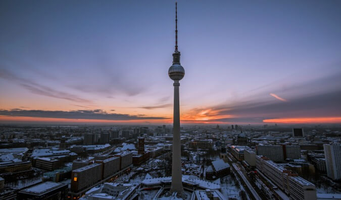 City view of Berlin from above