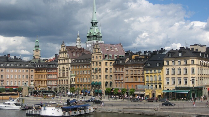 A picture of Gamla Stan in Stockholm