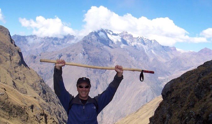 Author Tim Leffel after climbing a mountain