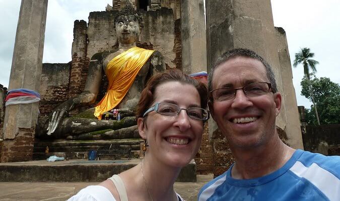 Jeff and his wife in Thailand