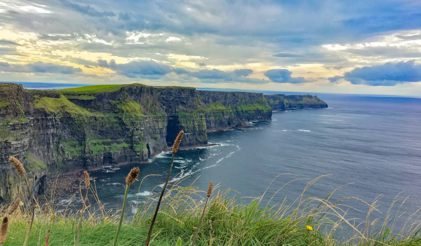 The towering Cliffs of Moher in Ireland