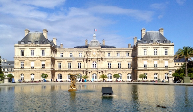 The palace at the Tuileries in Paris