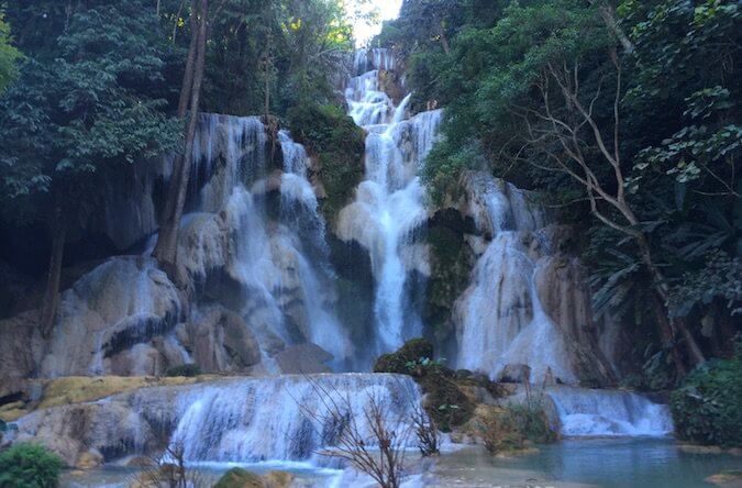 The Secret Pool of Kuang Si Waterfall The Secret Pool of Kuang Si Waterfall