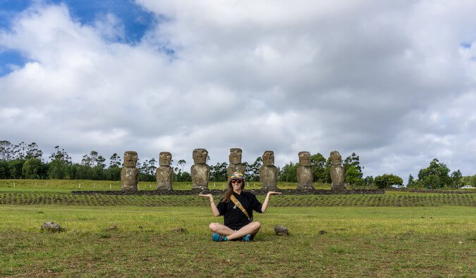 Kristin Addis in Easter Island