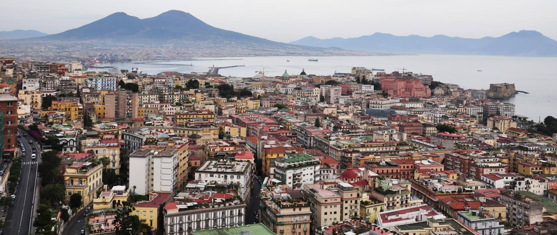 City view of Naples from up high