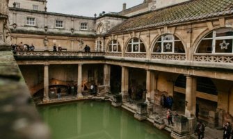 The roman bath in Bath, UK