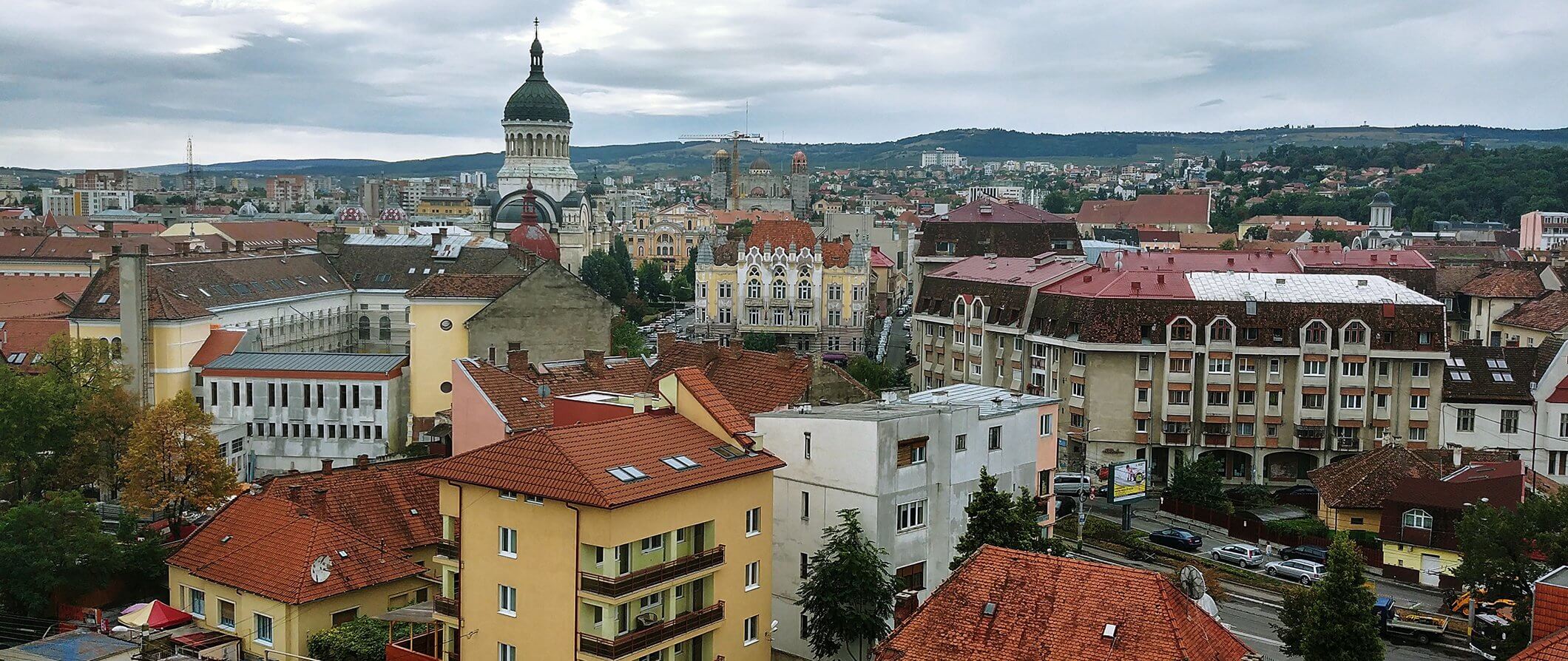 City view of Cluj in Romania