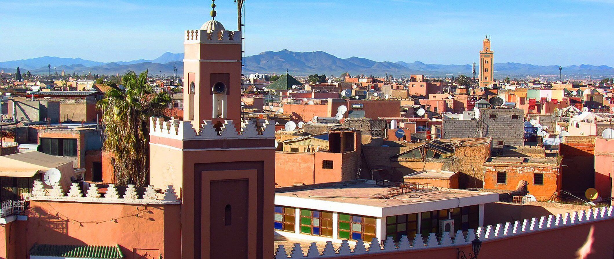 View looking over the Riads of Morocco