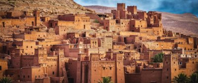 Traditional houses in the Moroccan desert