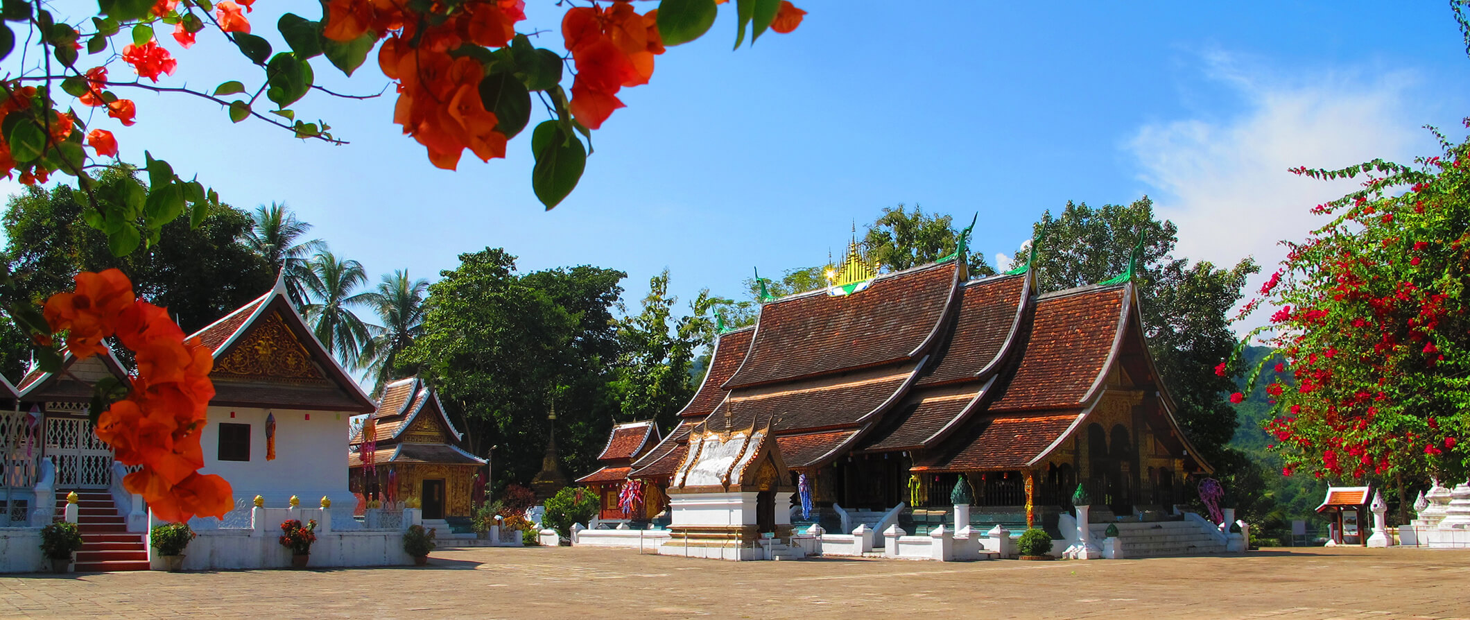 Traditional houses in Luang, Laos