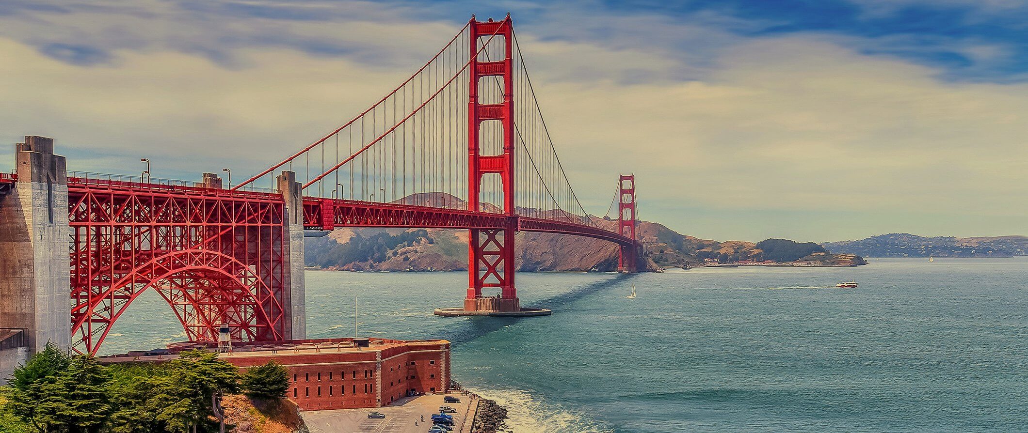 Iconic image of San Fransisco bridge