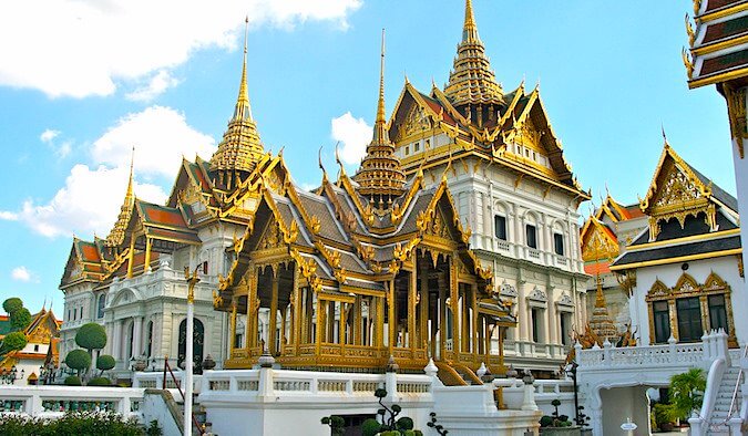Golden temples in Bangkok, Thailand