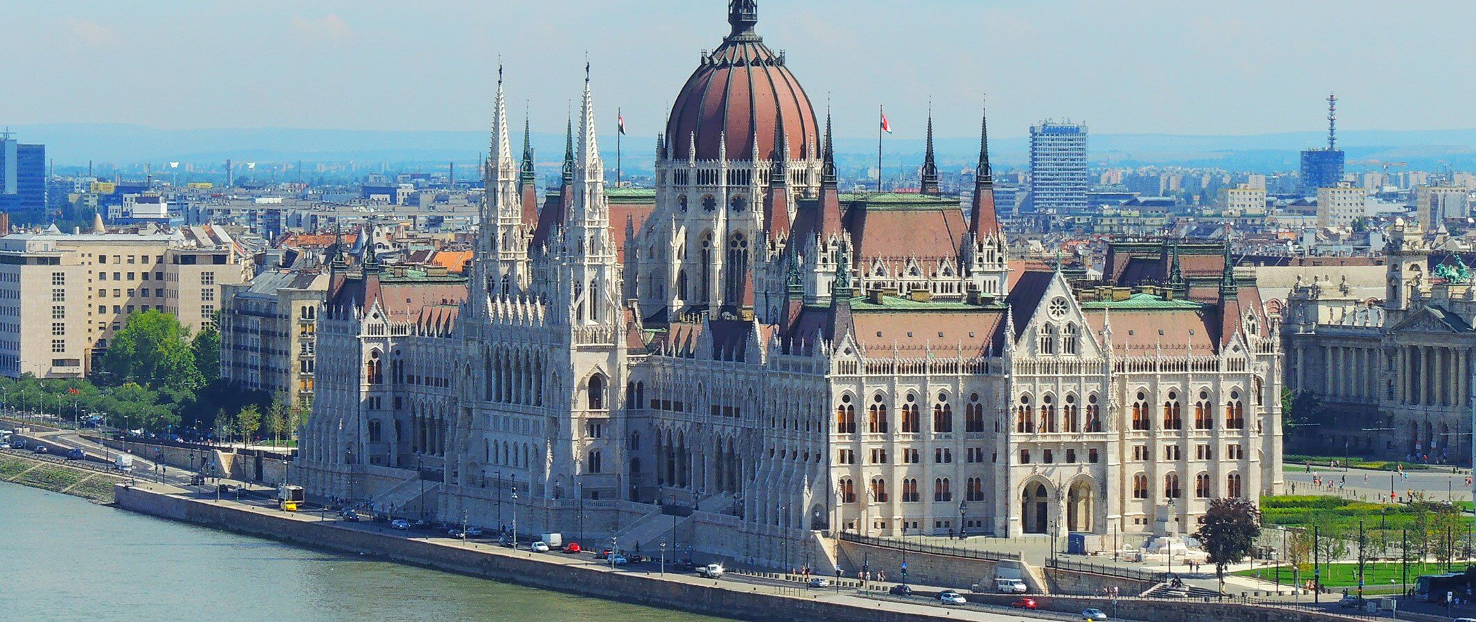 The Hungarian parliament building in Budapest