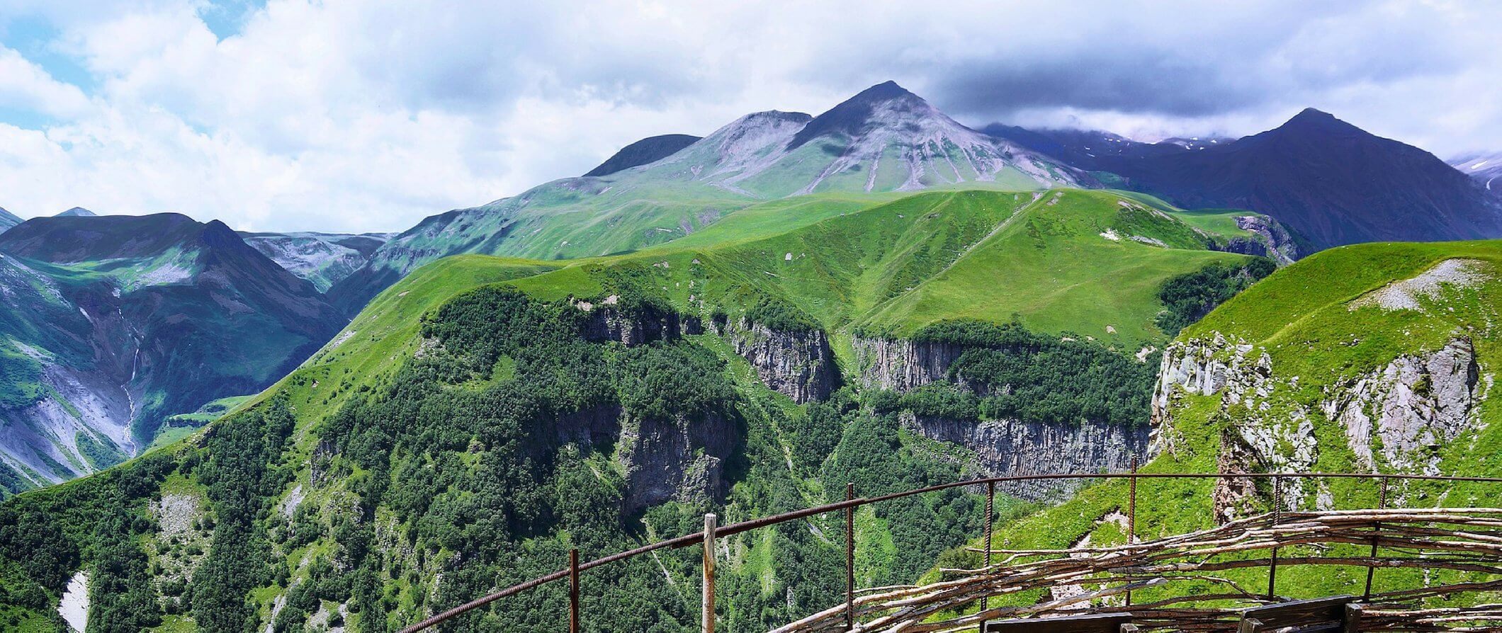 The mountainous landscape of Georgia