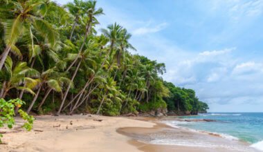 A beautiful empty beach in Central America