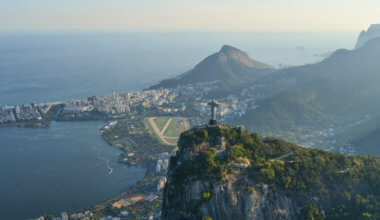 The stunning view overlooking the city of Rio in Brazil