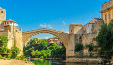 The bridge in Mostar, Bosnia and Herzegovina