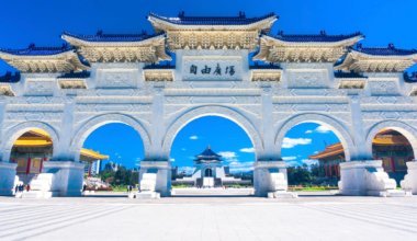 The historic Chiang Kai-shel Memorial in Taiwan