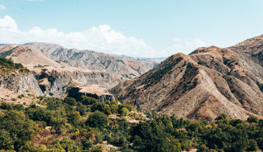 a rugged mountain landscape in Armenia