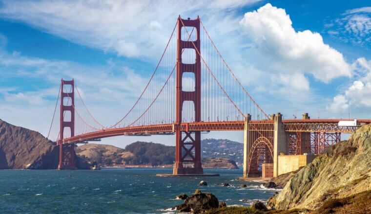 The Golden Gate Bridge in San Francisco, California