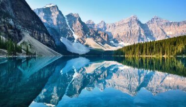 The peaceful scenery of Banff, Alberta