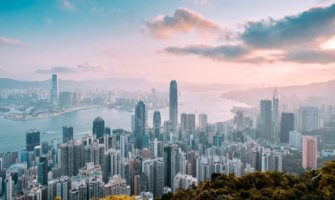 The view overlooking Hong Kong from the Peak