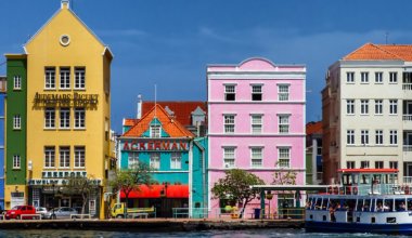 The colorful buildings of Curacao