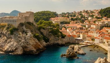 The rugged coast of Croatia enveloped by historic buildings and architecture