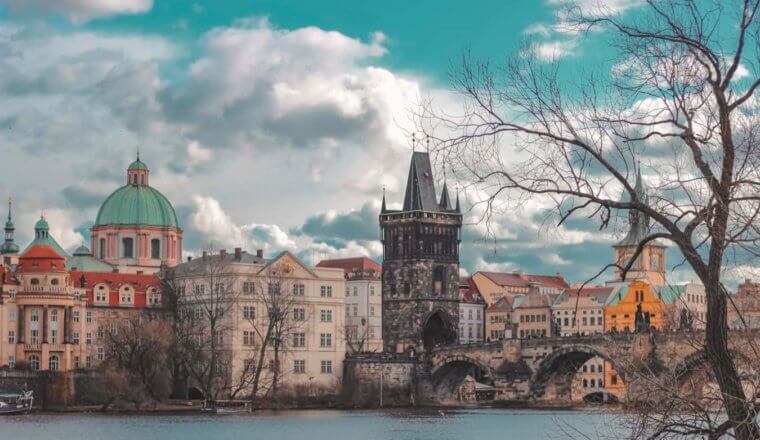 The historic Old Town of Prague, Czechia