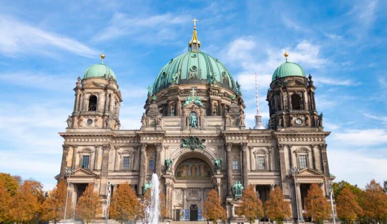 The iconic Berliner Dom on a sunny summer day in Berlin, Germany