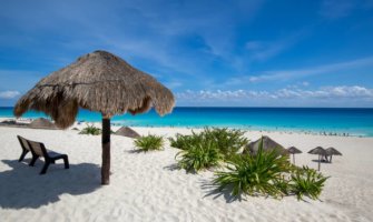 The stunning beaches of Cancun in Mexico