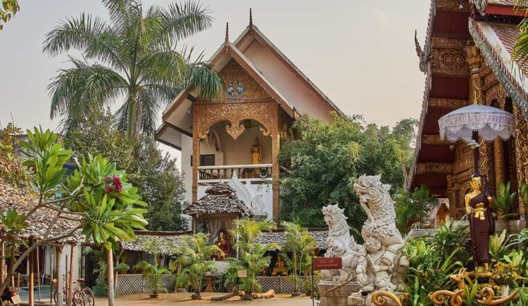 One of Chiang Mai, Thailand's many Buddhist temples.