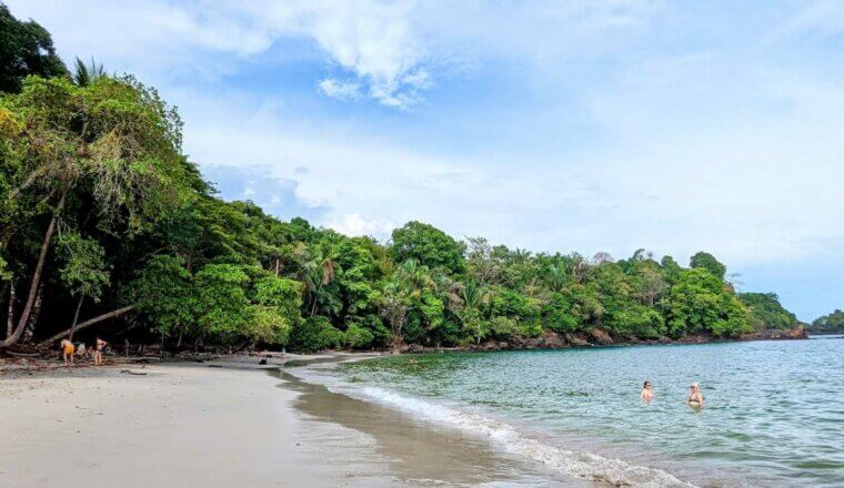 A beach scene in beautiful Manuel Antonio National Park, Costa Rica