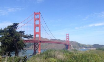 The Golden Gate bridge in San Francisco, California